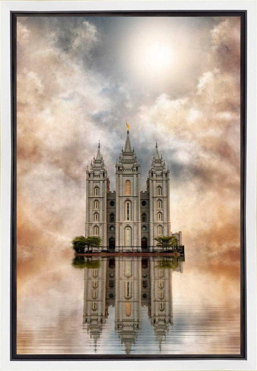 Millennial Reflection Salt Lake City Utah Temple Gallery Wrap