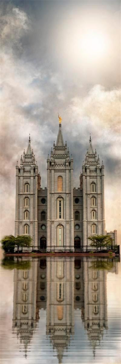 Millennial Reflection Salt Lake City Utah Temple Gallery Wrap