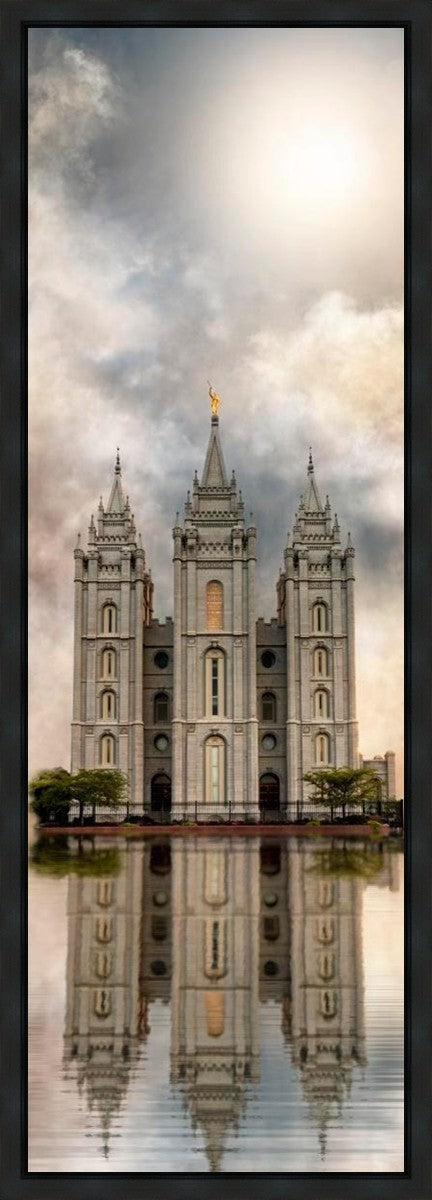 Millennial Reflection Salt Lake City Utah Temple Gallery Wrap