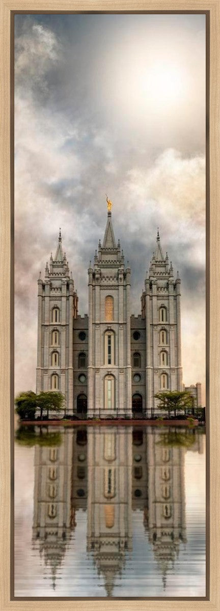 Millennial Reflection Salt Lake City Utah Temple Gallery Wrap