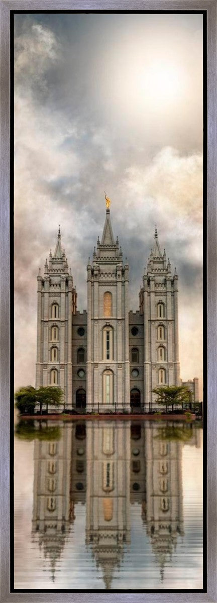 Millennial Reflection Salt Lake City Utah Temple Gallery Wrap