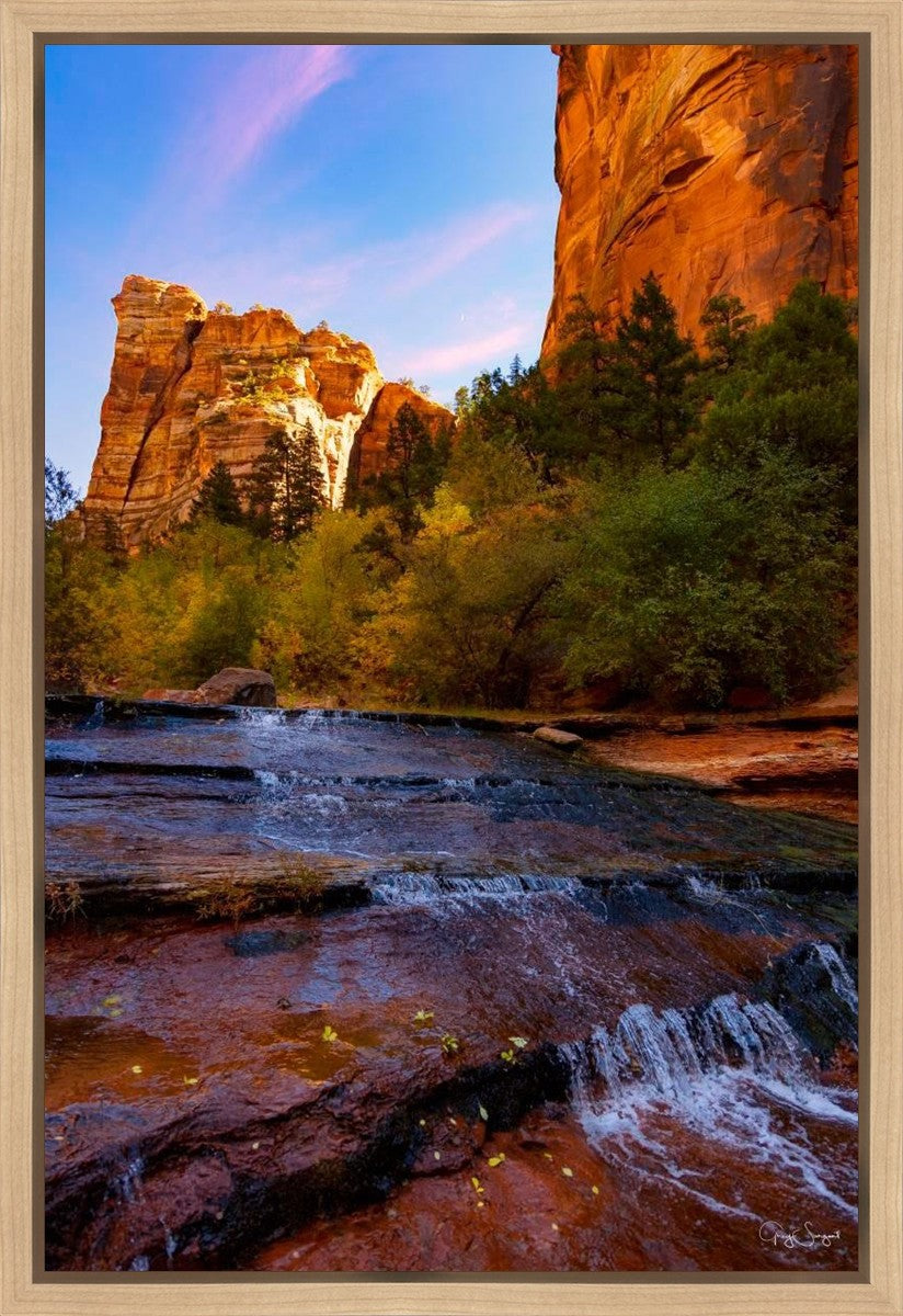 Morning At The Falls Gallery Wrap