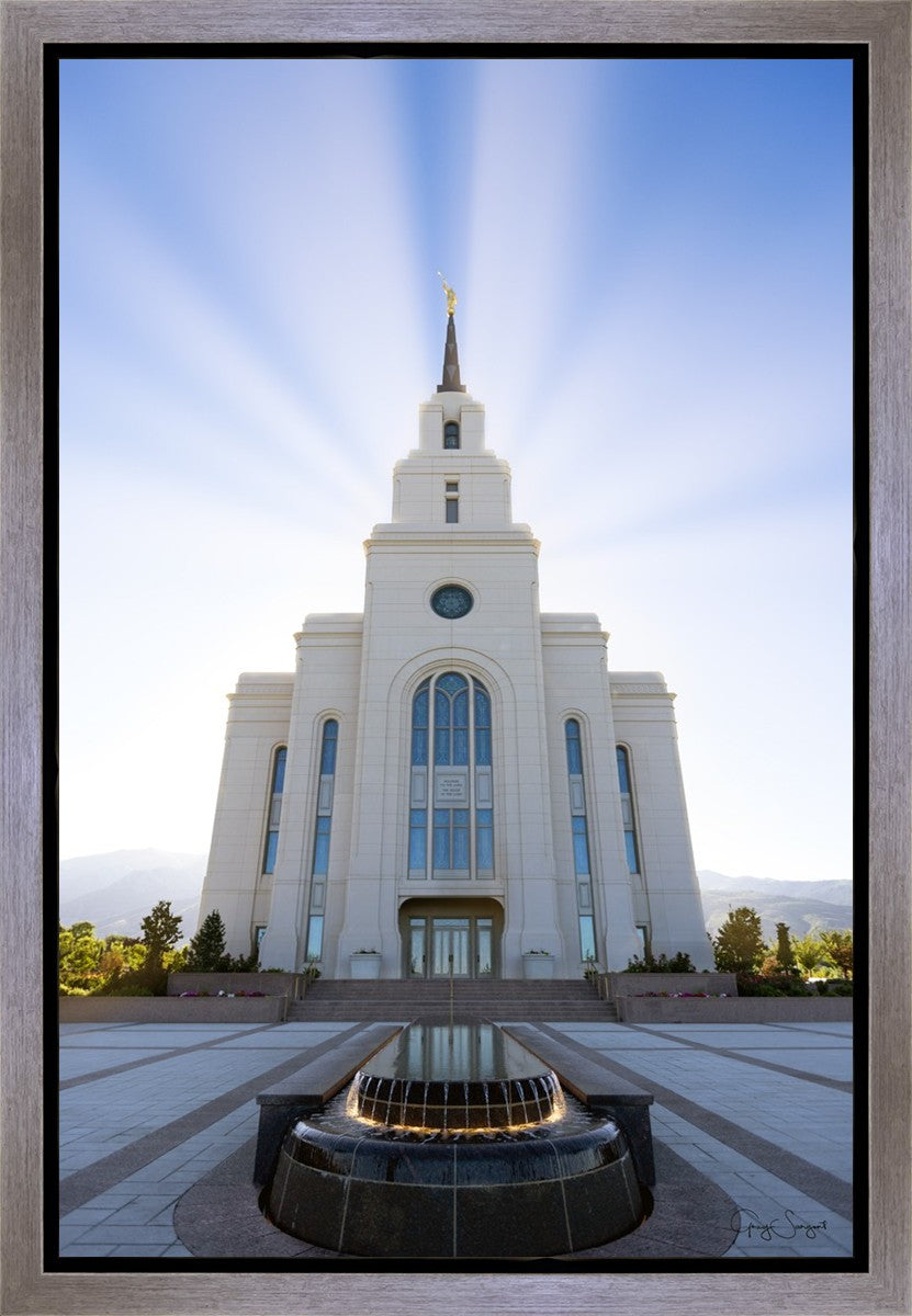 Layton Utah Beams of Glory Gallery Wrap