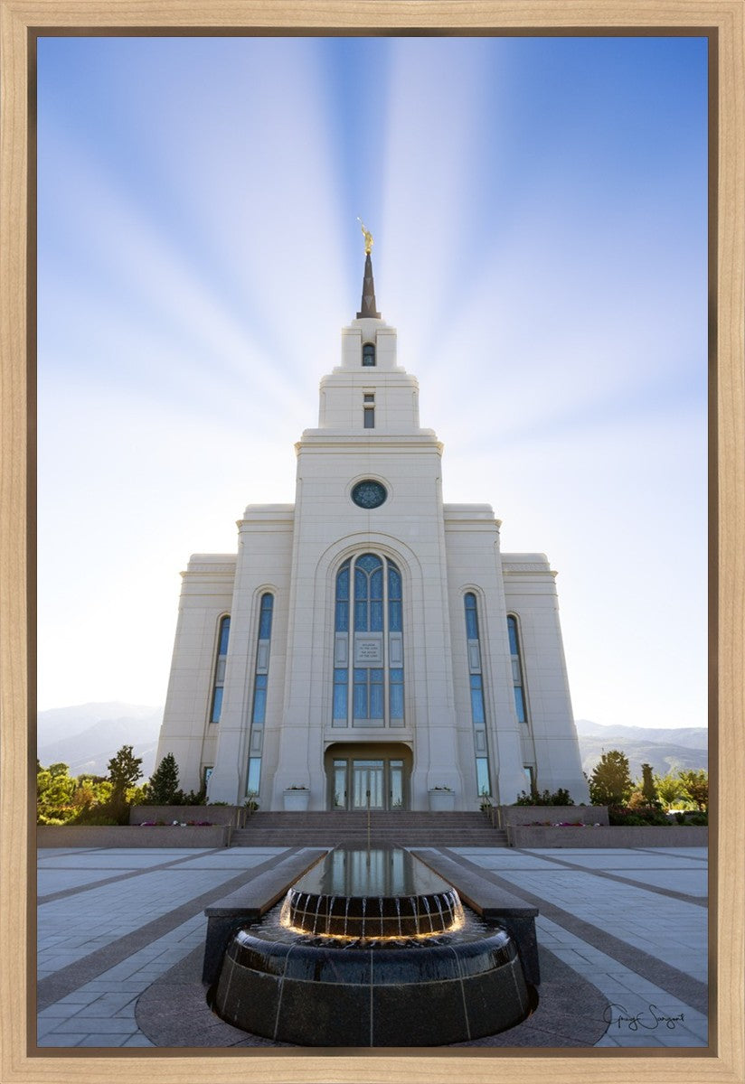 Layton Utah Beams of Glory Gallery Wrap