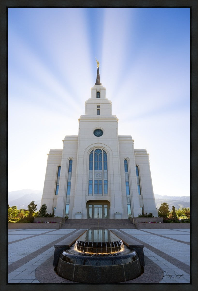 Layton Utah Beams of Glory Gallery Wrap