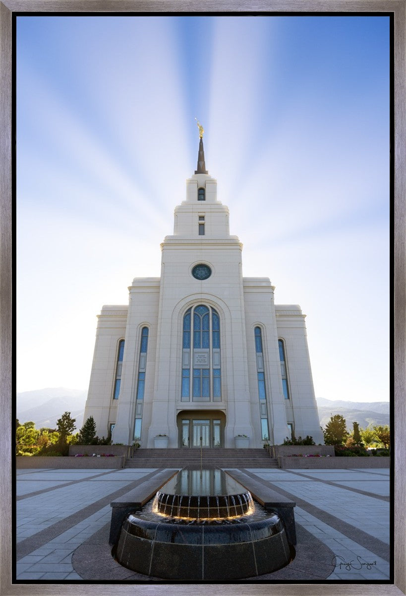 Layton Utah Beams of Glory Gallery Wrap