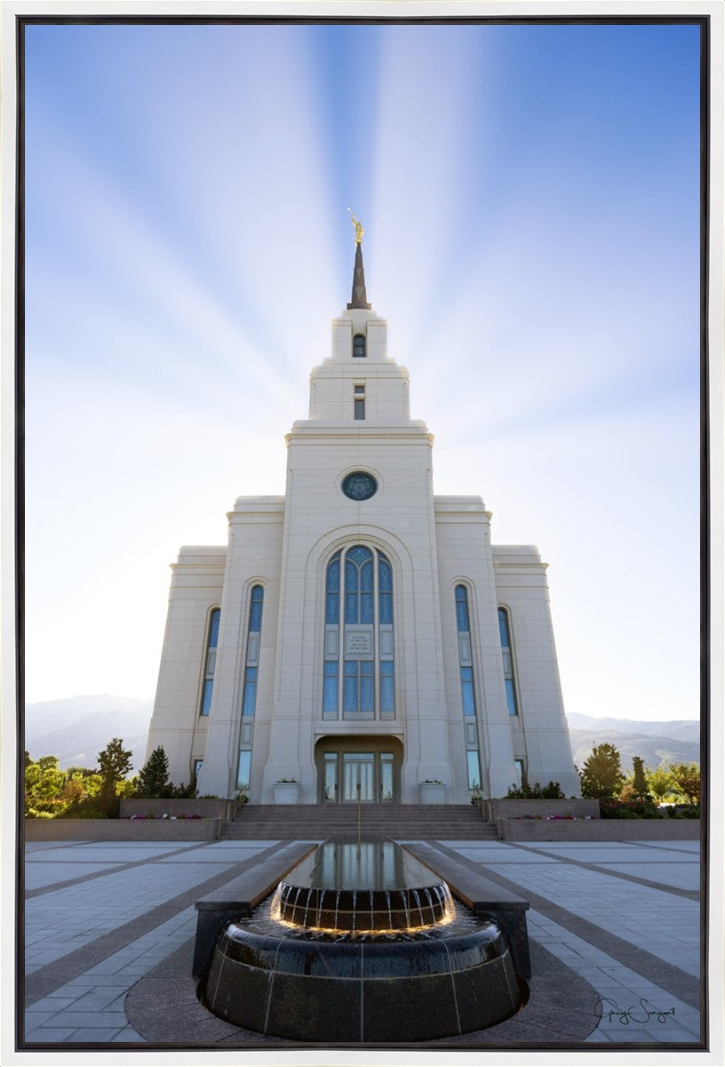 Layton Utah Beams of Glory Gallery Wrap