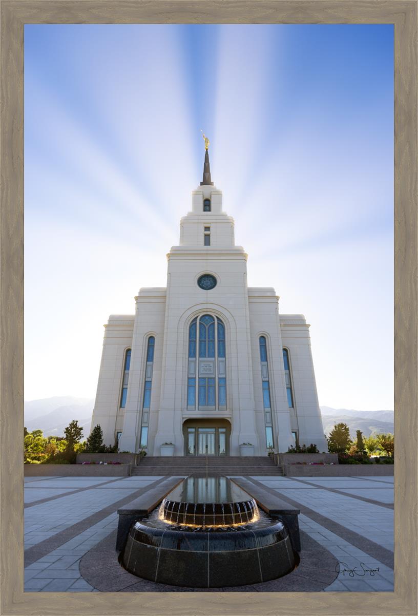 Layton Utah Beams of Glory Large Wall Art