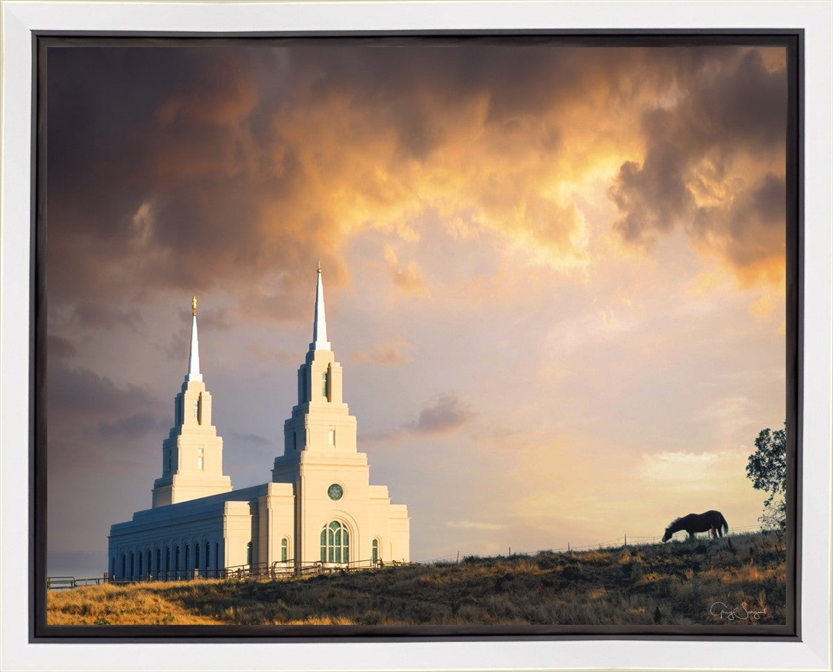 Layton Utah Celestial Sunrise Gallery Wrap