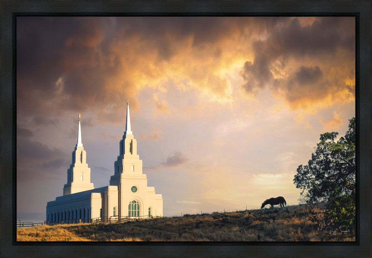 Layton Utah Celestial Sunrise Gallery Wrap