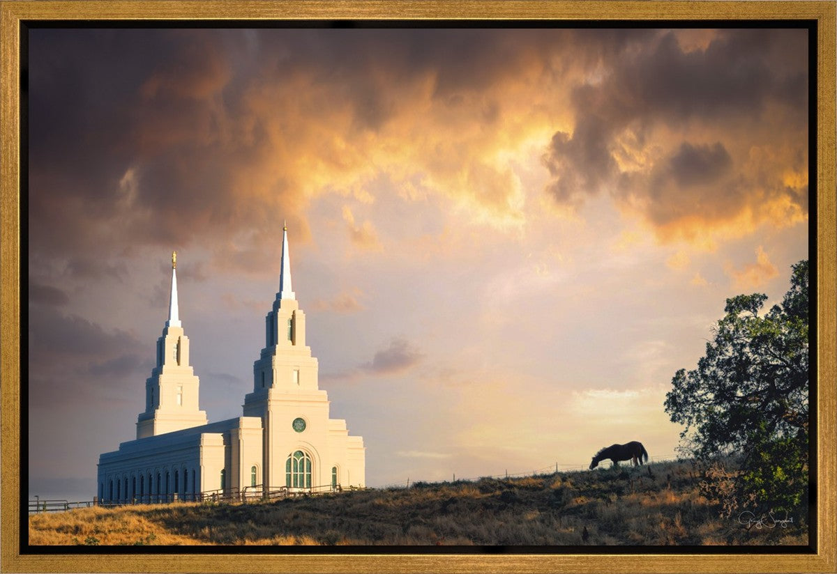 Layton Utah Celestial Sunrise Gallery Wrap