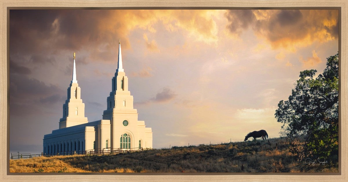 Layton Utah Celestial Sunrise Gallery Wrap