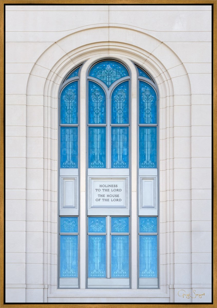Layton Utah Holiness to the Lord Large Wall Art Gallery Wrap