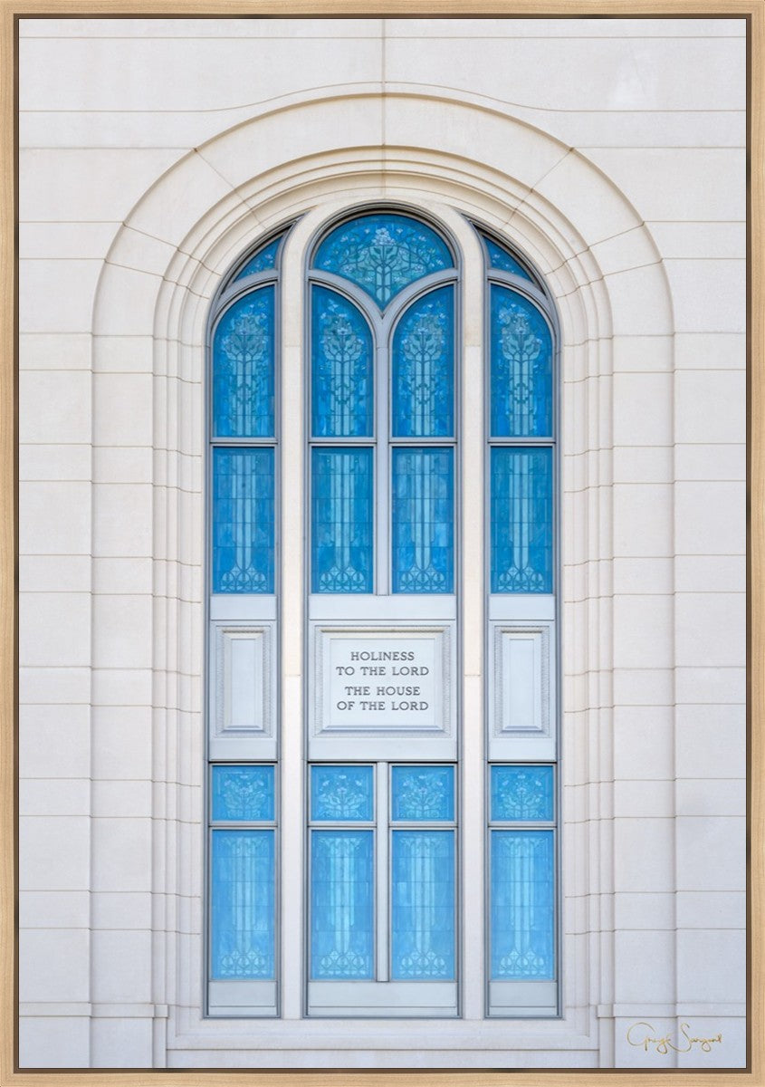 Layton Utah Holiness to the Lord Large Wall Art Gallery Wrap