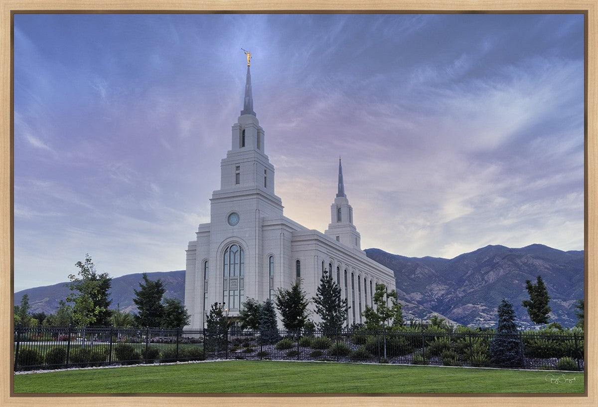 Layton Utah Morning Vista Gallery Wrap