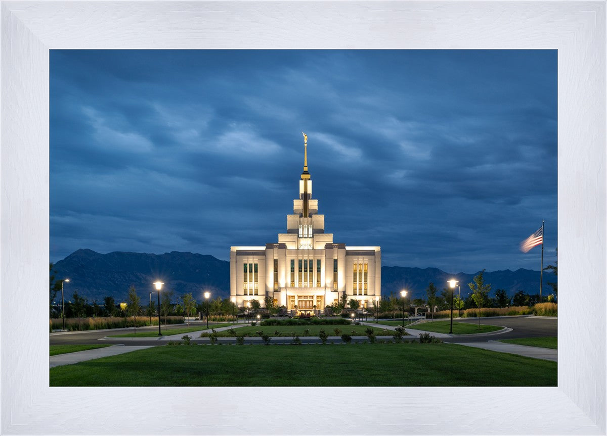 Saratoga Springs Utah Blue Night