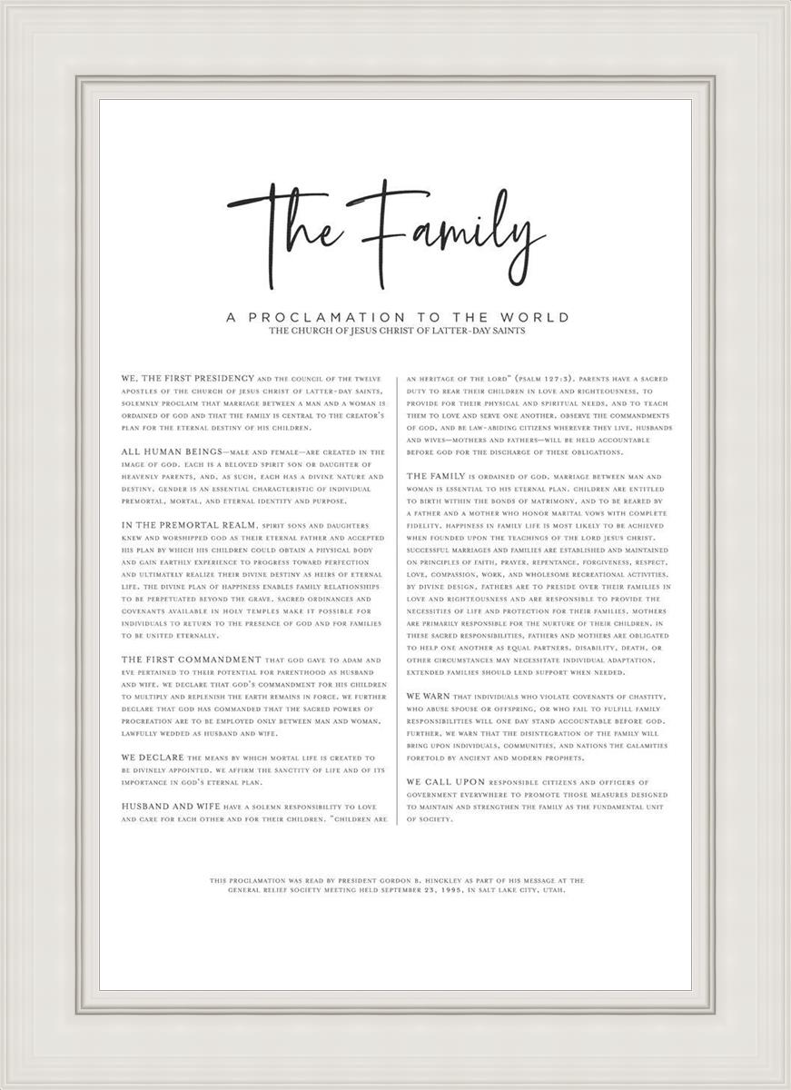 The Proclamation To The Family
