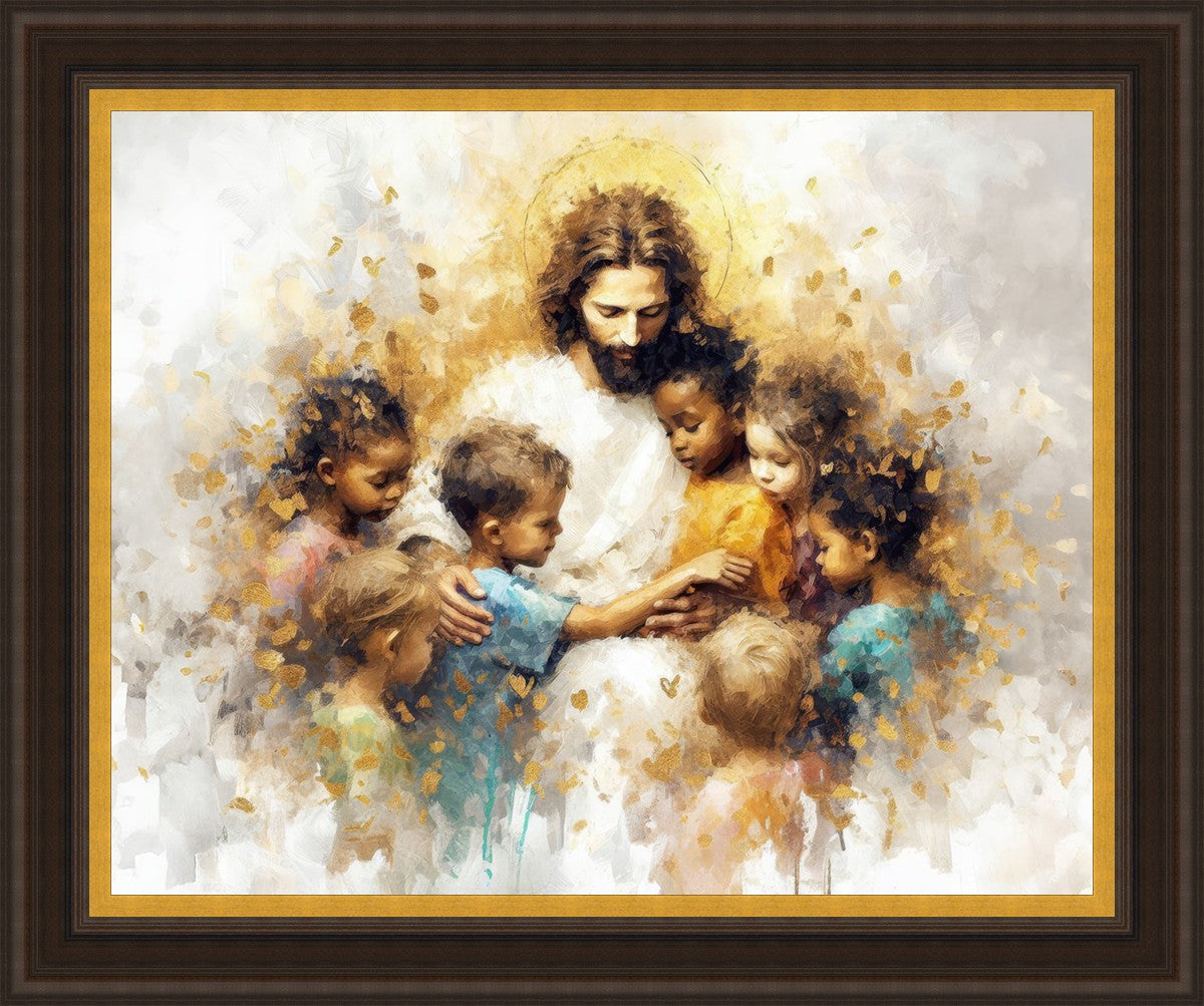 Become Like Little Children Large Wall Art