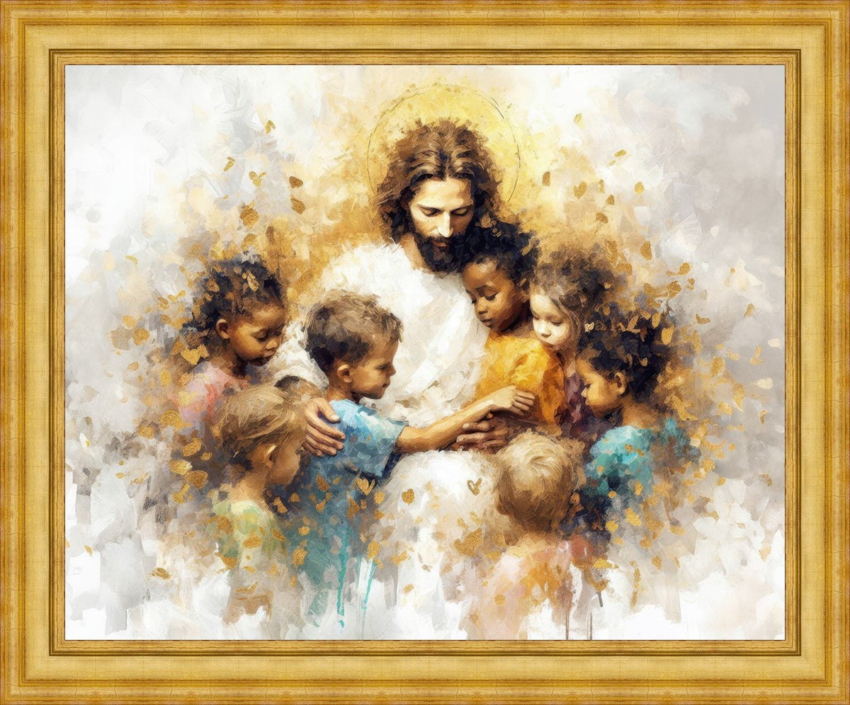 Become Like Little Children Large Wall Art
