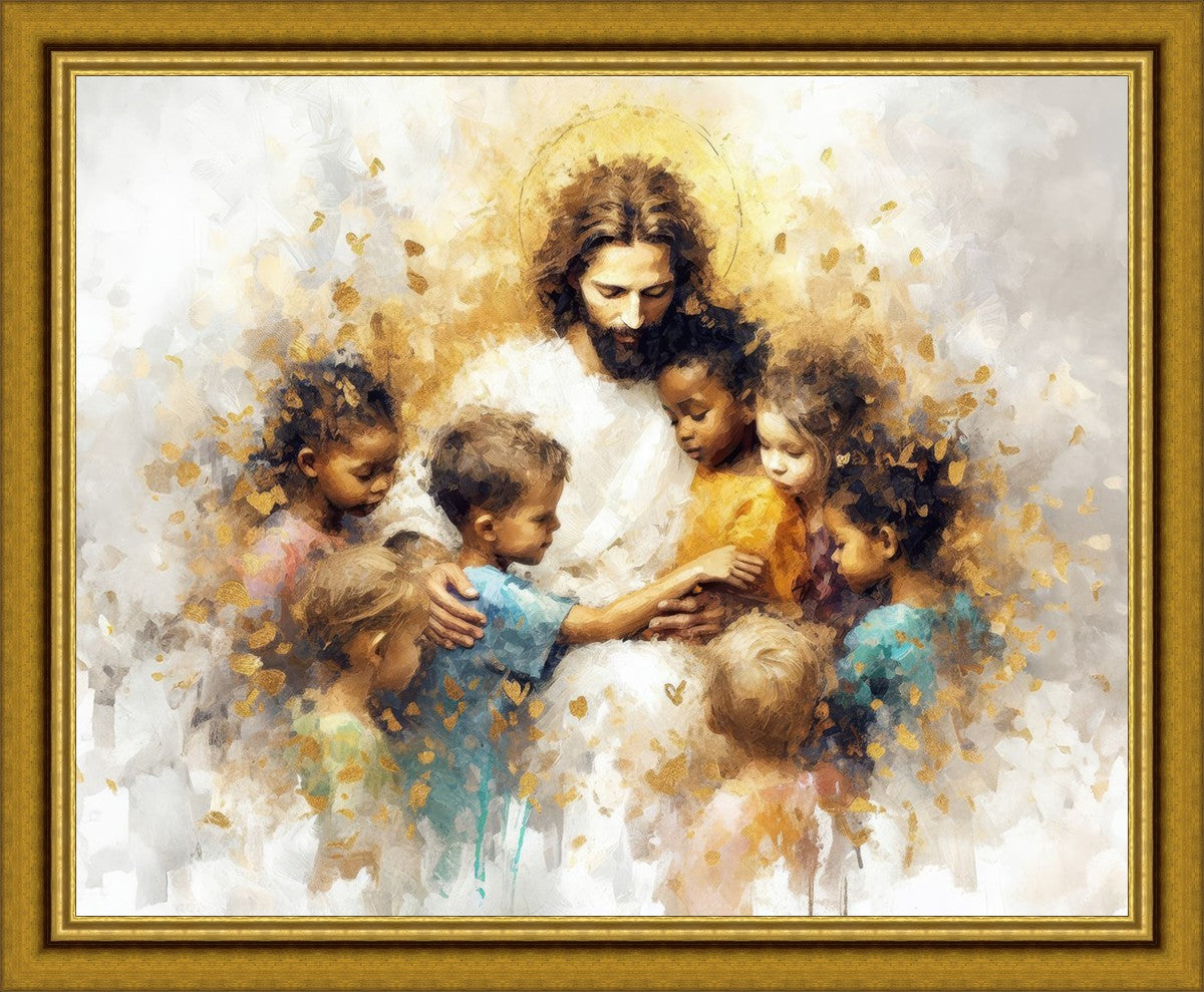 Become Like Little Children Large Wall Art