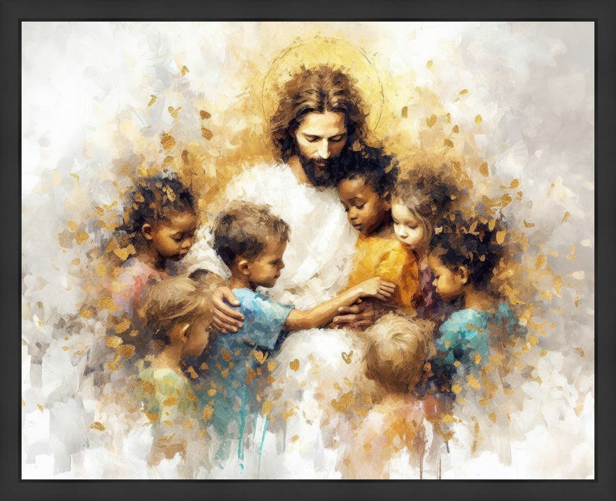 Become Like Little Children Large Wall Art