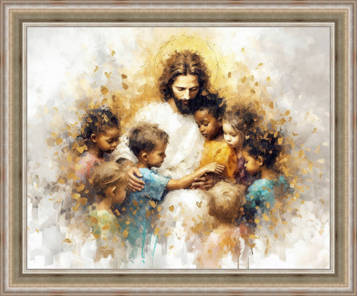 Become Like Little Children Large Wall Art