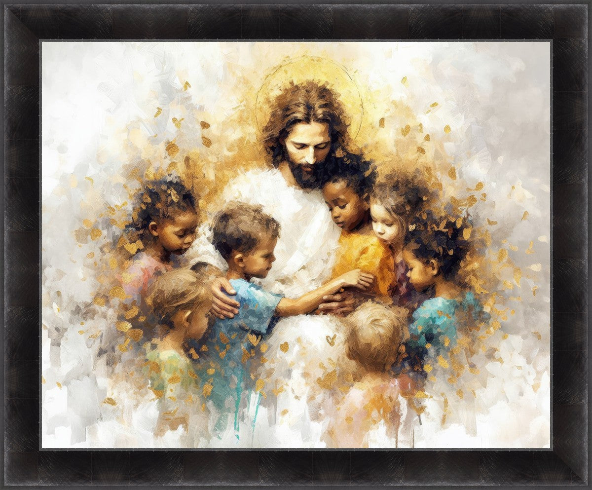 Become Like Little Children Large Wall Art