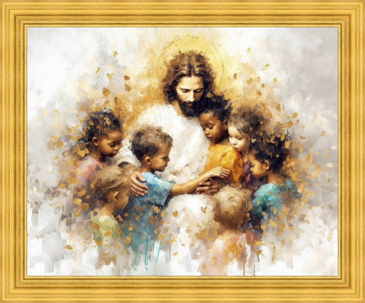 Become Like Little Children Large Wall Art