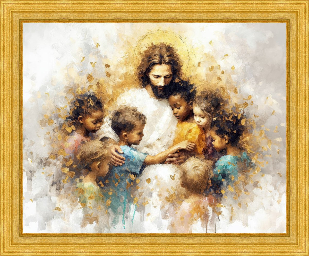 Become Like Little Children Large Wall Art