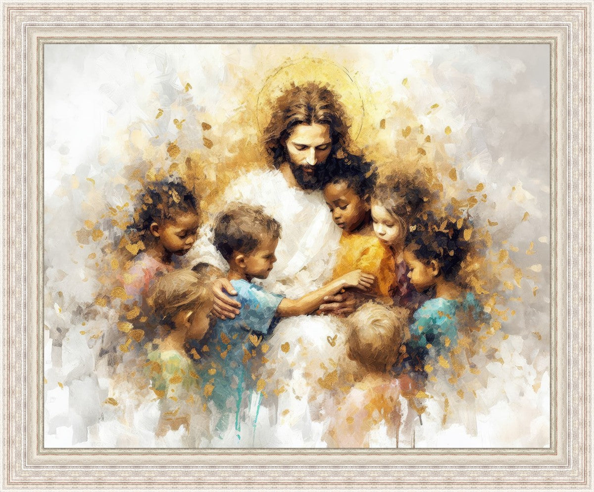 Become Like Little Children Large Wall Art