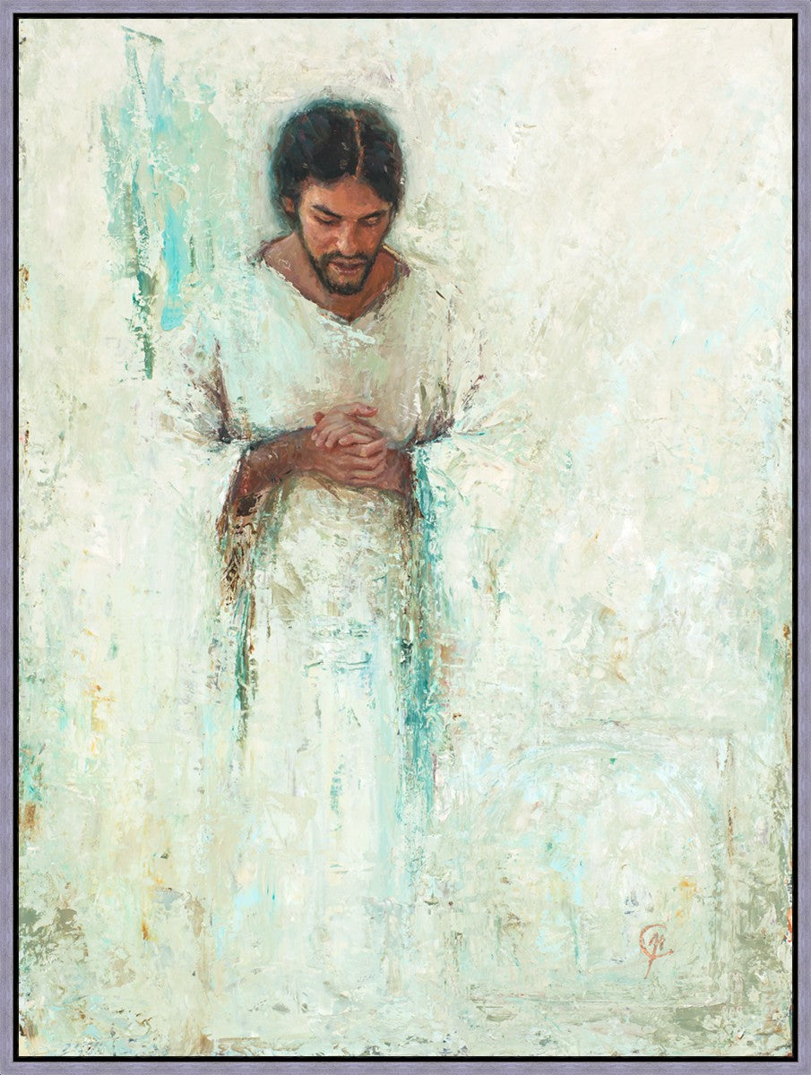 Rabboni in Prayer Large Wall Art Gallery Wrap