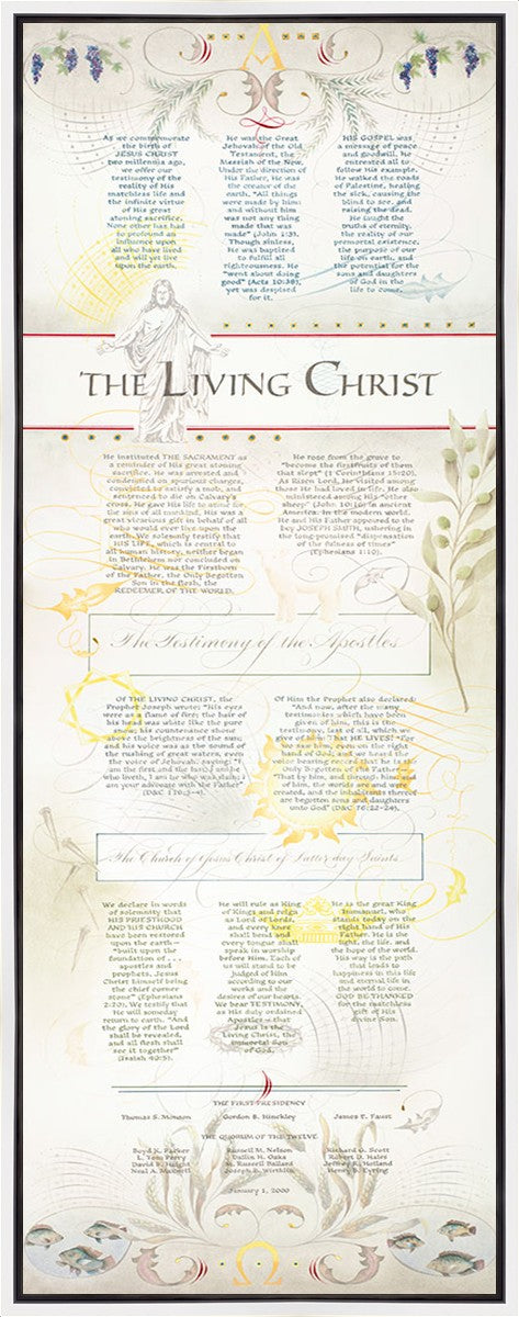 The Living Christ presented via the Art of Beautiful Writing