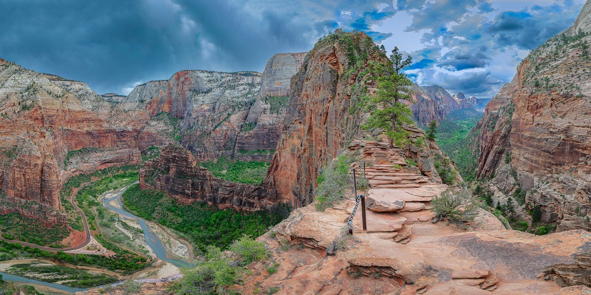 Zion National Park, Utah. Angels Landing Panorama