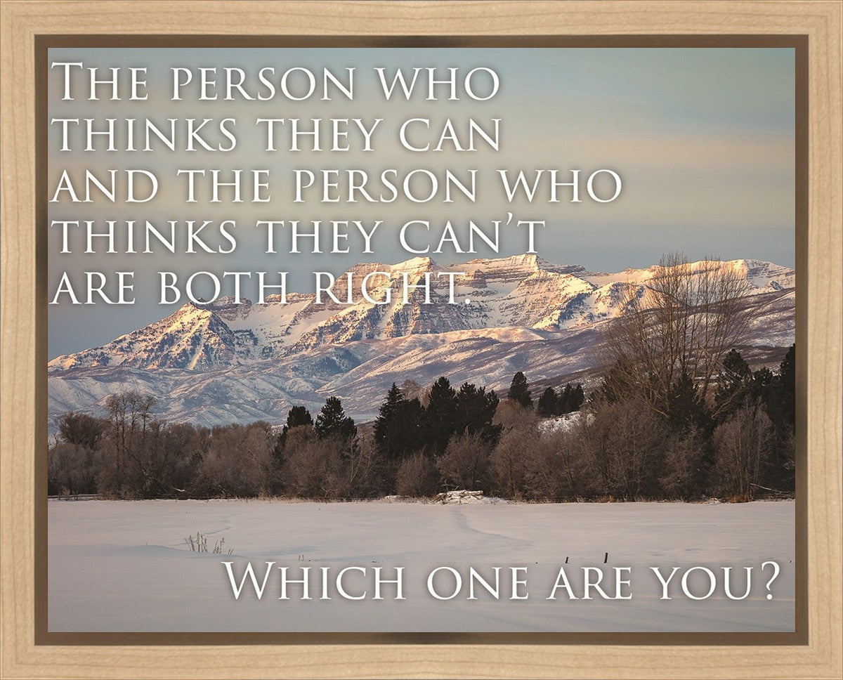 Who Thinks They Can Motivisional Poster