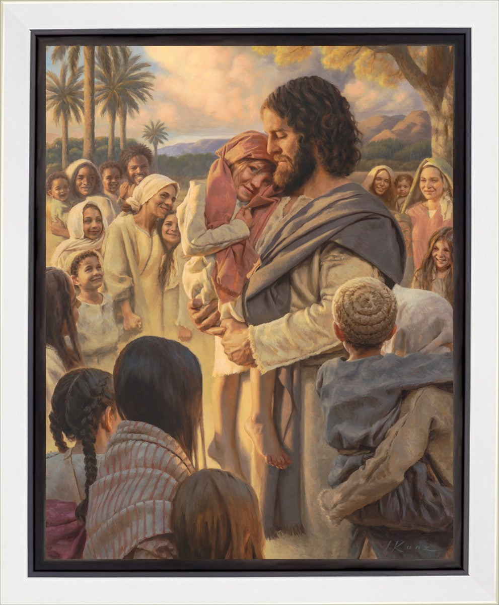 He Took Them Up In His Arms Gallery Wrap