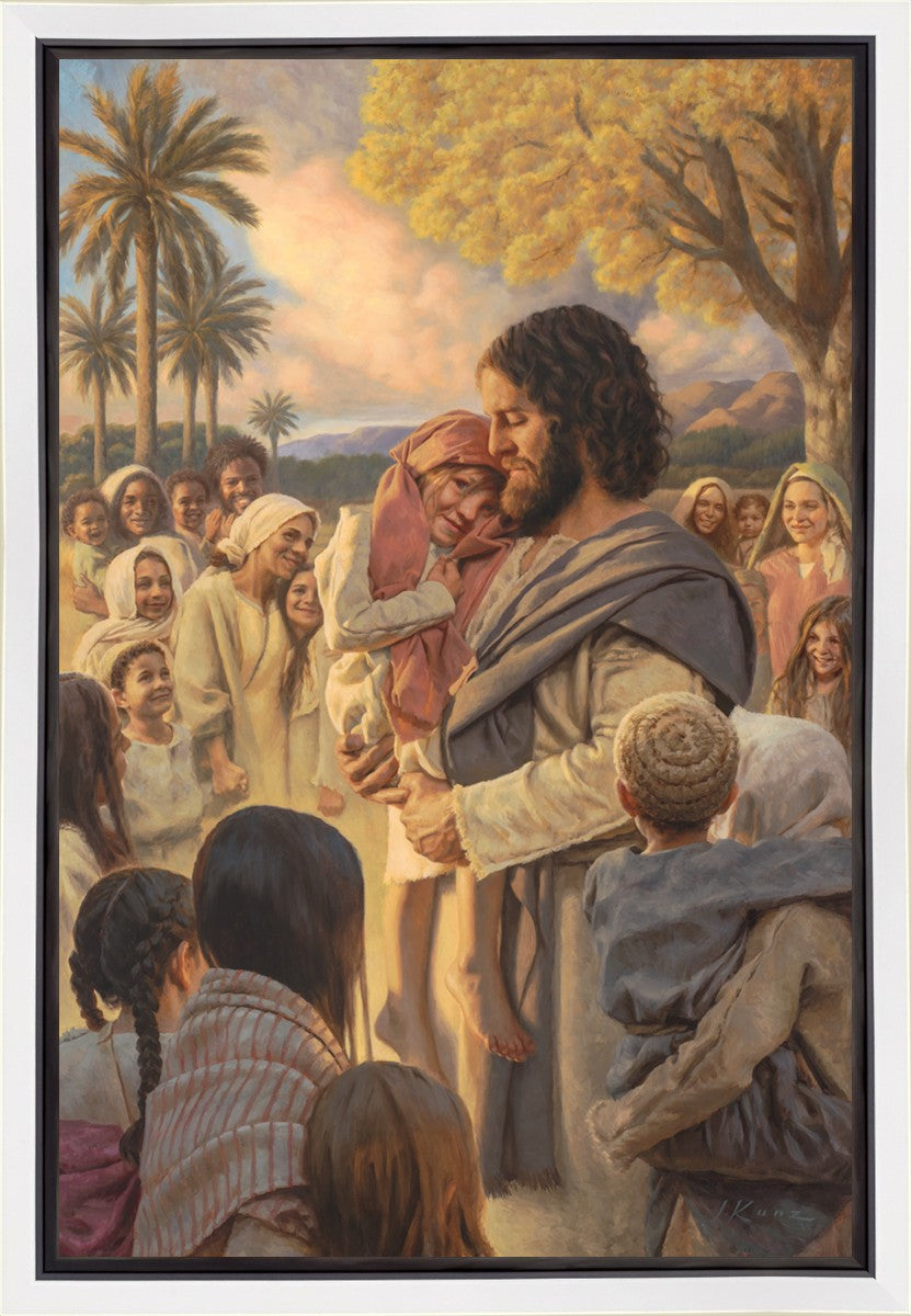 He Took Them Up In His Arms Gallery Wrap