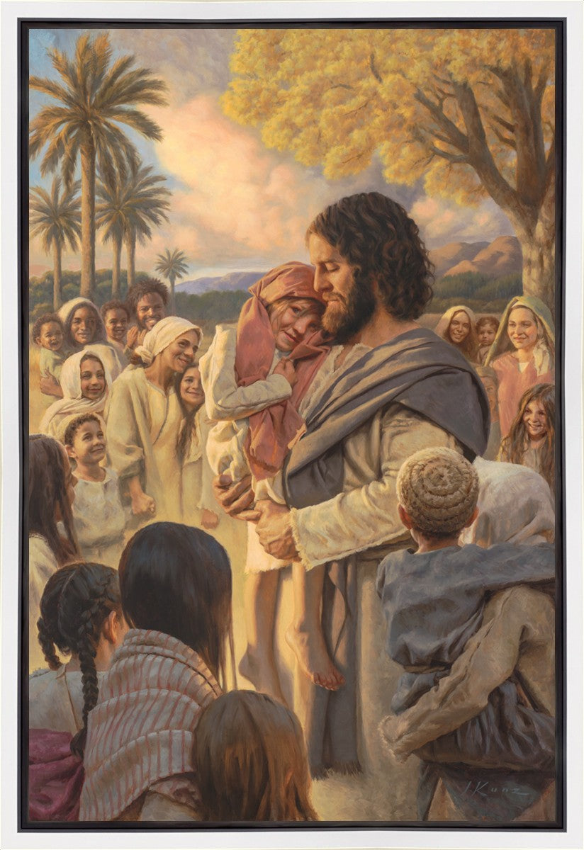He Took Them Up In His Arms Gallery Wrap