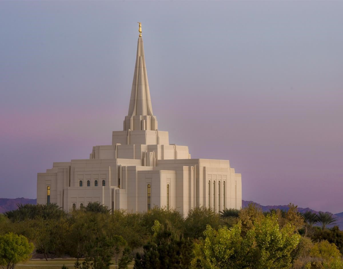 Gilbert Temple Desert Beacon Gallery Wrap