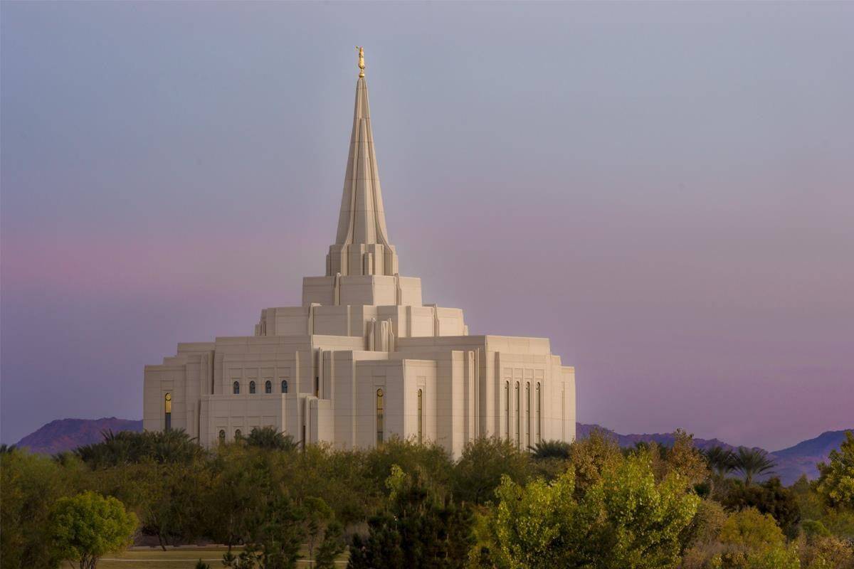 Gilbert Temple Desert Beacon Gallery Wrap