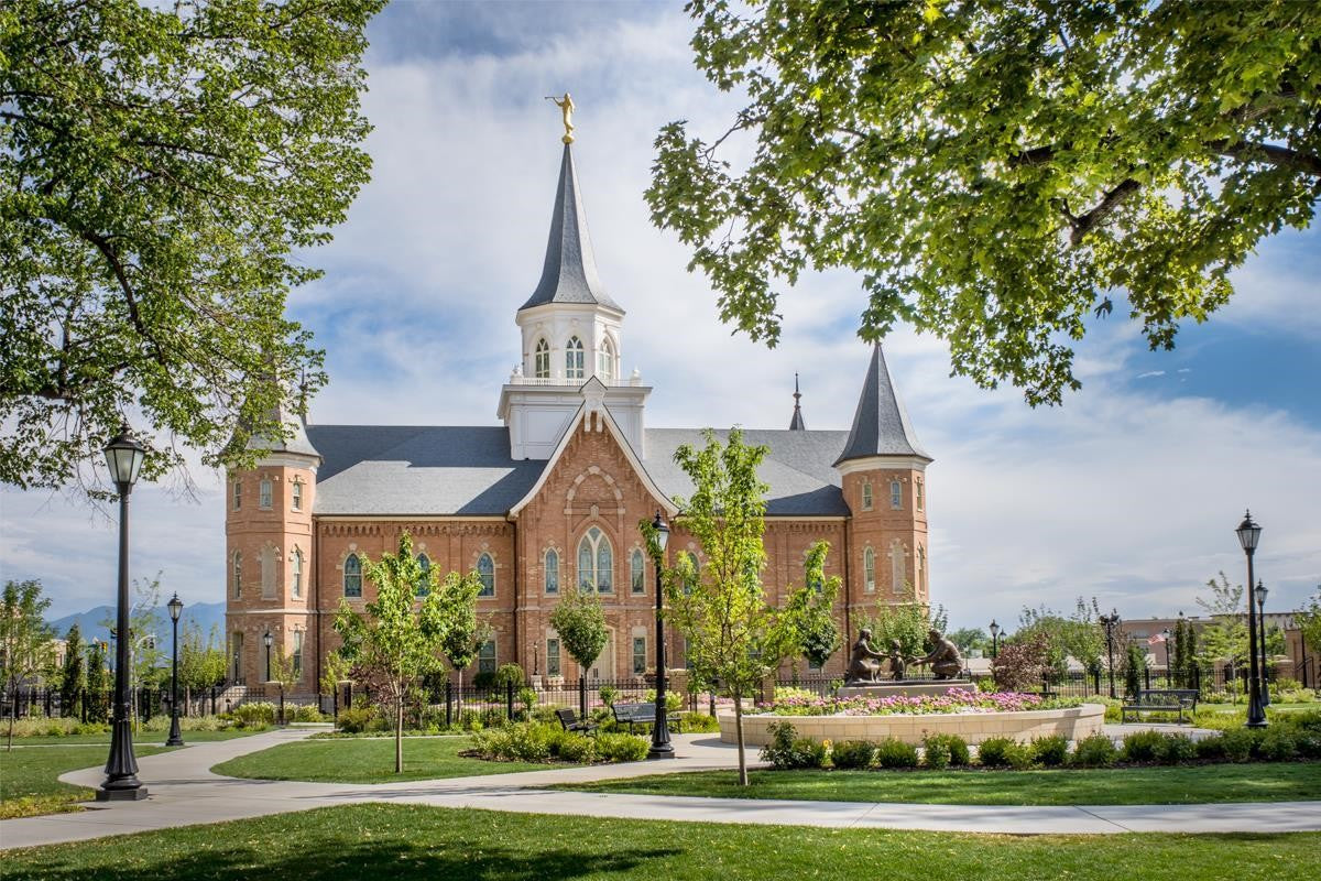 Provo City Center Temple Sacred Gardens Gallery Wrap