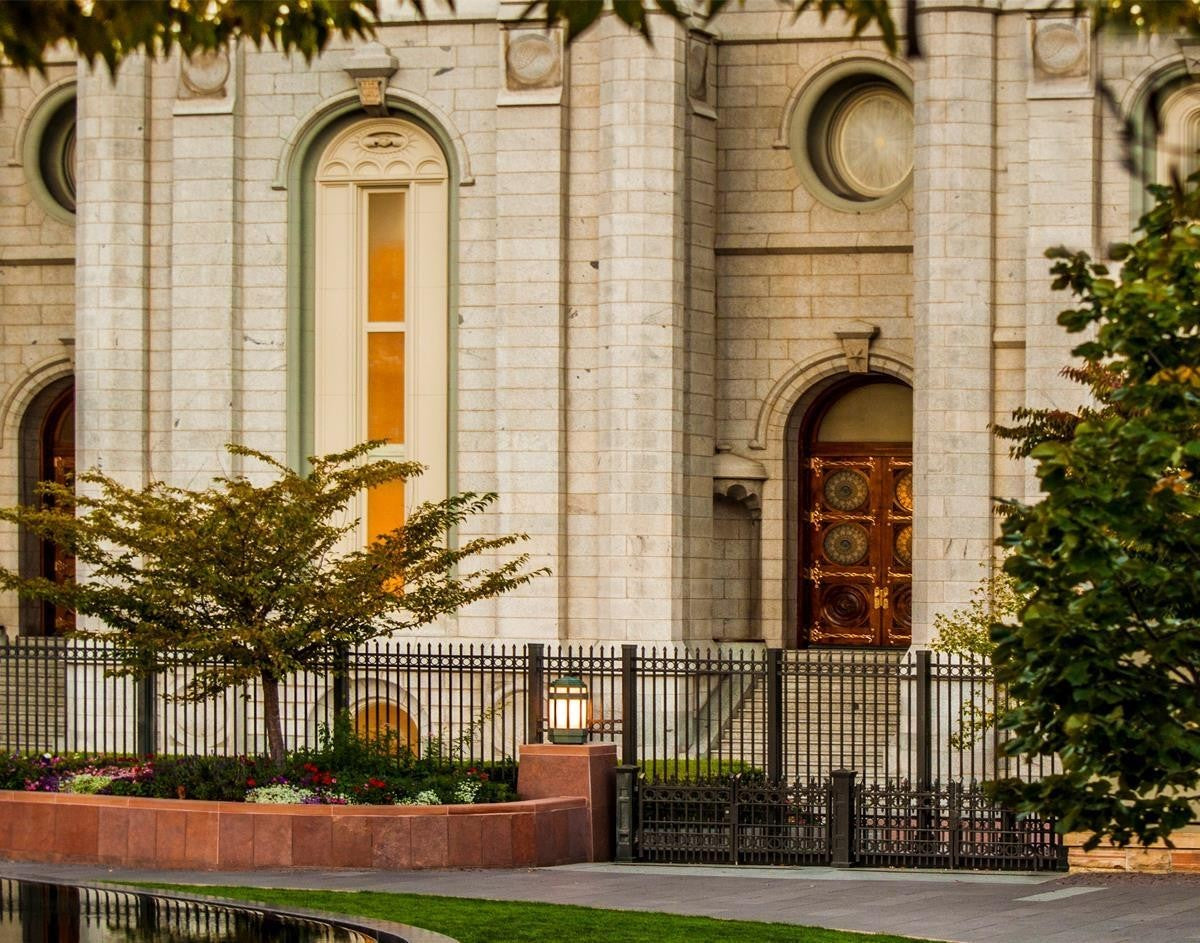 Salt Lake City Temple Inner Glow Gallery Wrap