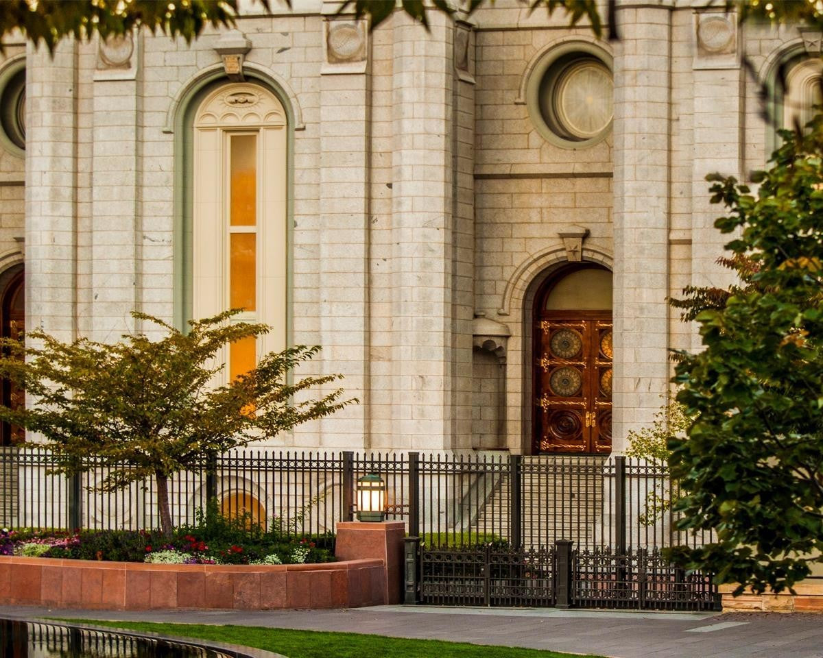 Salt Lake City Temple Inner Glow Gallery Wrap
