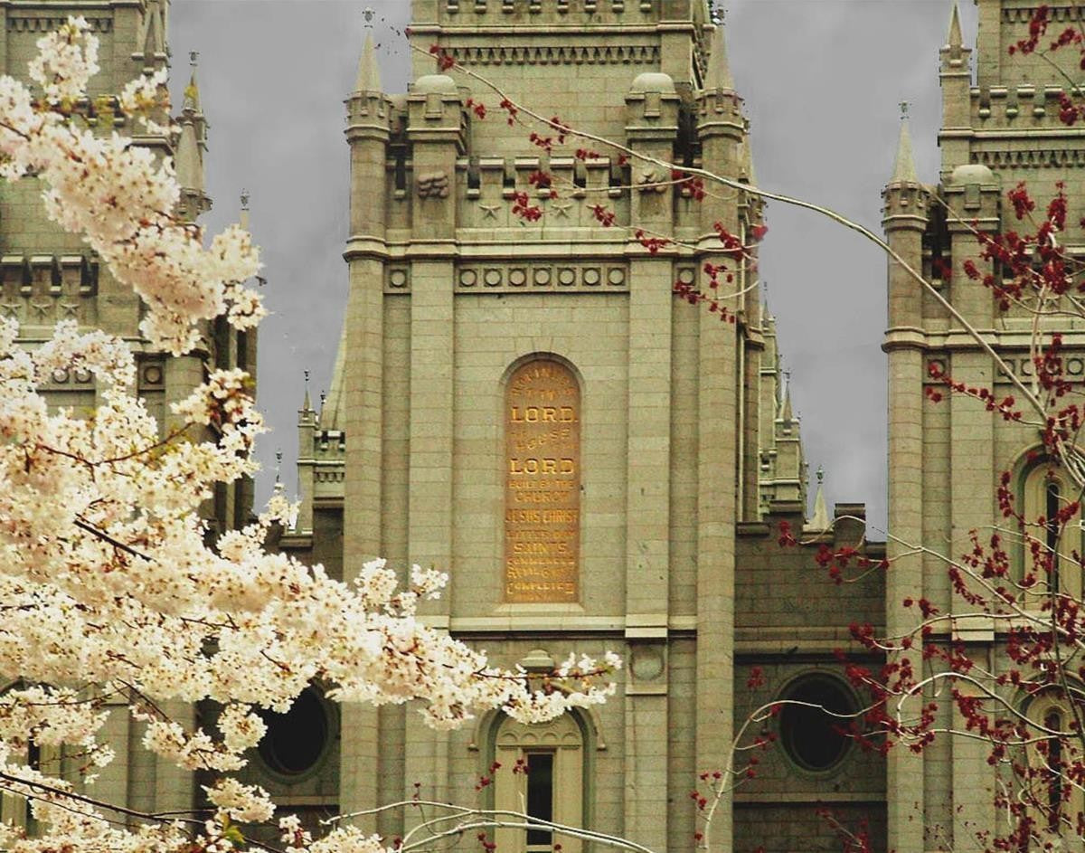 Salt Lake City Temple The Promise Gallery Wrap