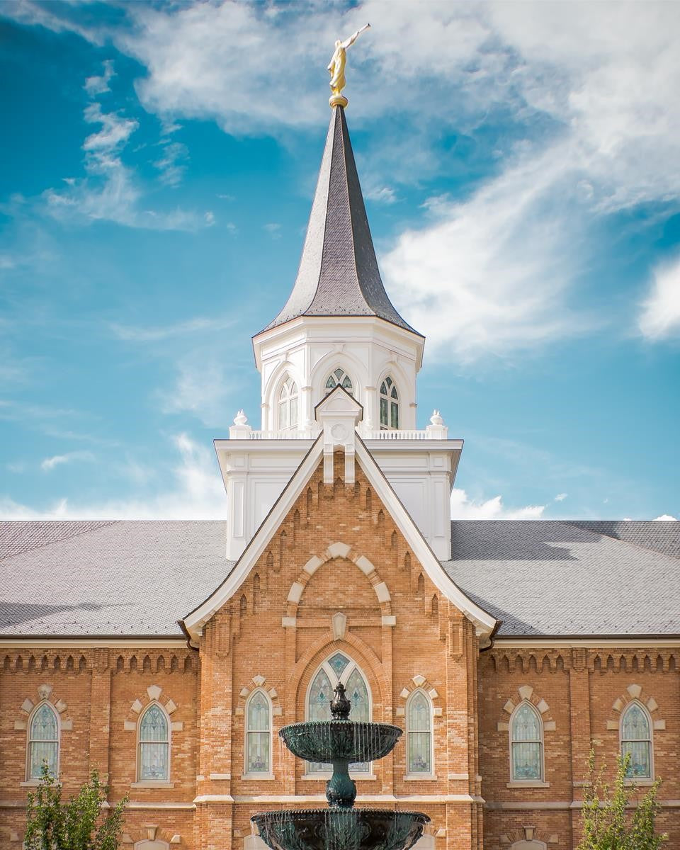Provo City Center Temple Living and Flowing Waters Gallery Wrap