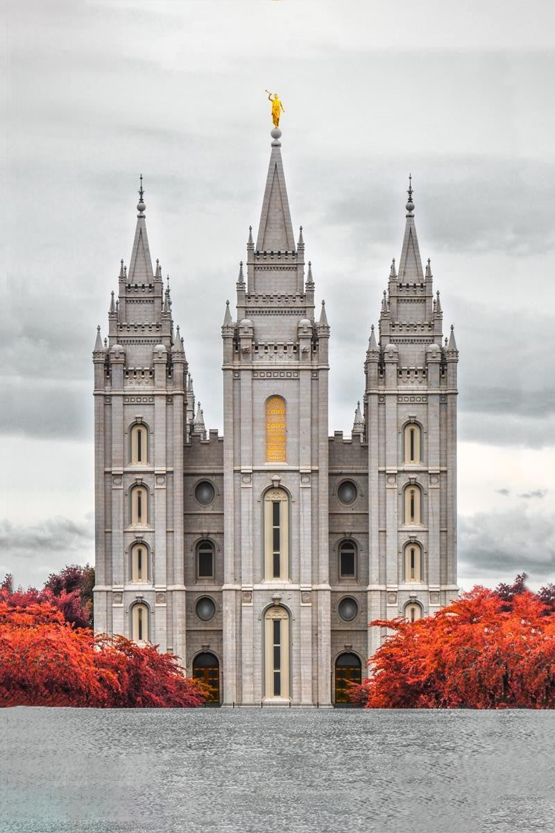 Salt Lake City Temple Autumn's Glory Gallery Wrap