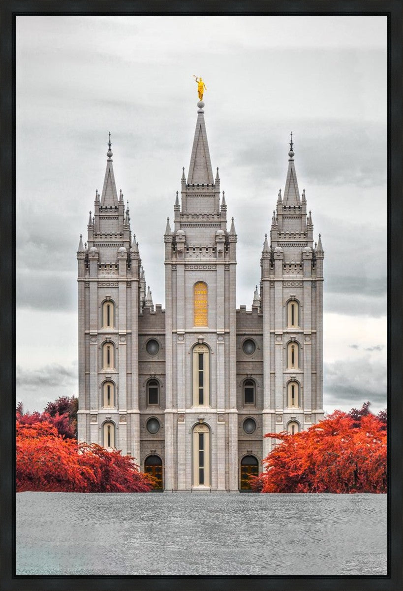 Salt Lake City Temple Autumn's Glory Gallery Wrap