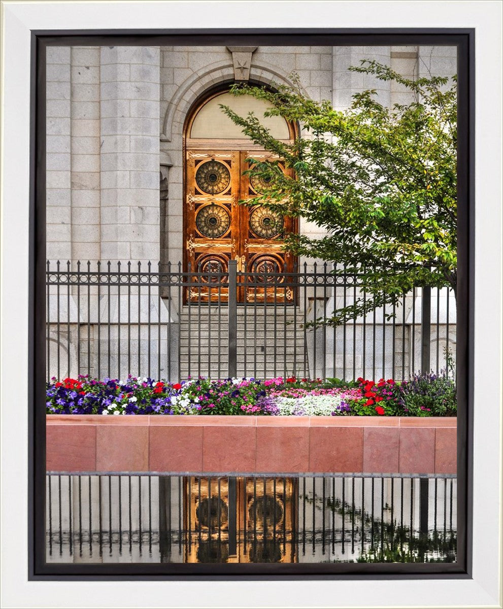 Salt Lake City Temple Doors Eternal Gallery Wrap