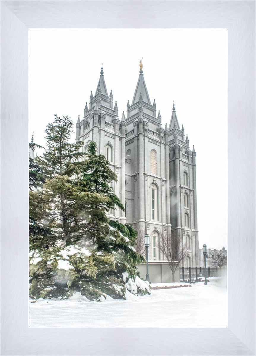 Salt Lake City Temple Evergreen Christmas