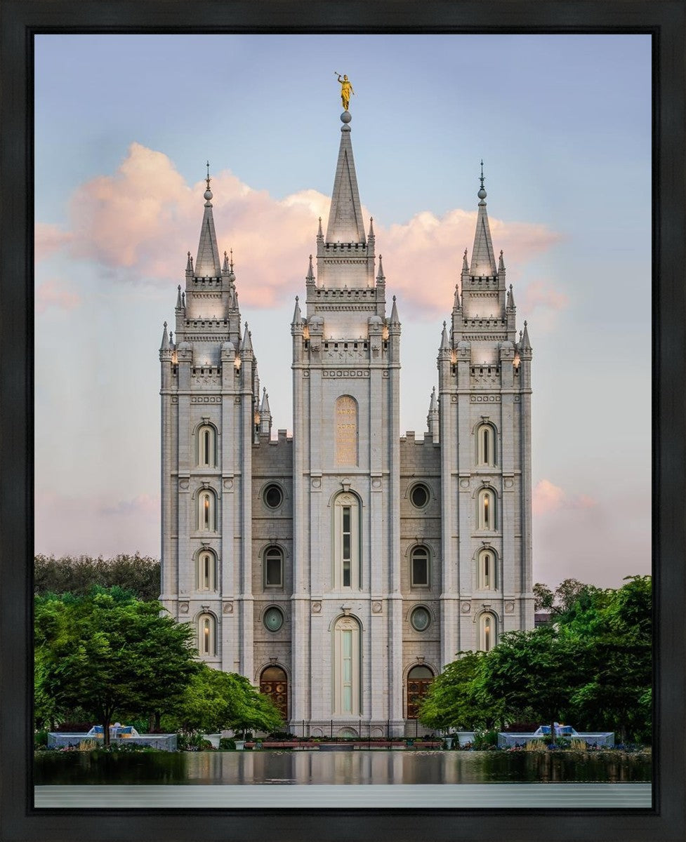 Salt Lake City Temple In All His Glory Gallery Wrap
