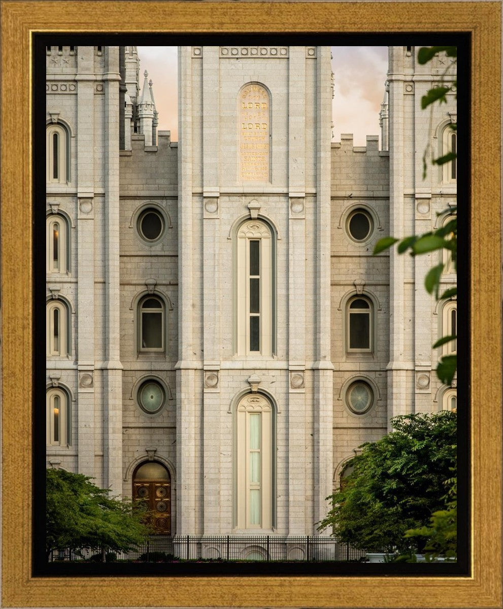 Salt Lake City Temple The Morning Breaks Gallery Wrap